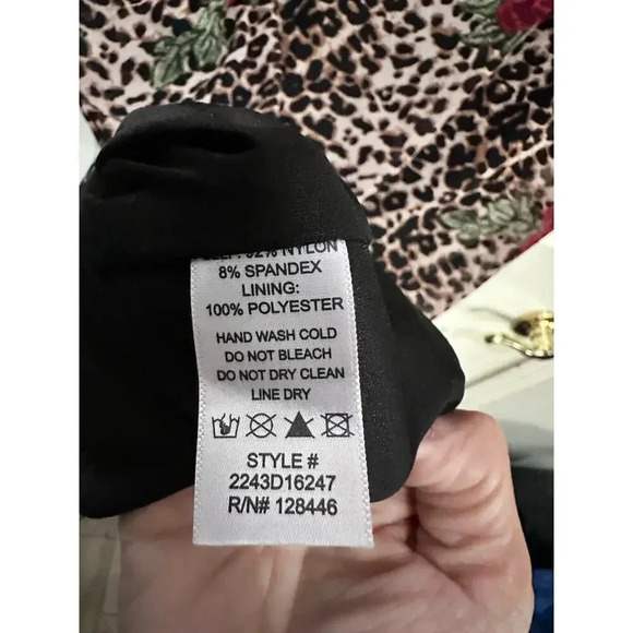 Dna Couture cheetah rose Print Dress Y2K bodycon sheer Size Medium - Picture 4 of 6